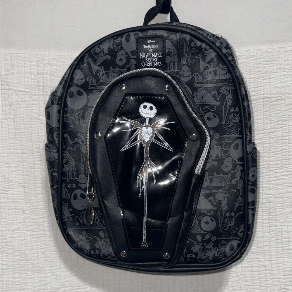 Disney Black and Silver Nightmare Before Christmas Backpack